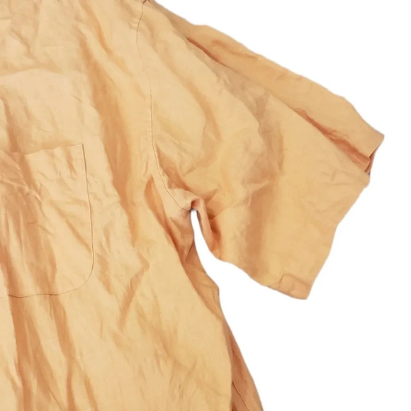 Inserch Yellow Collezione Uomo Linen Shirt XXL - Picture 3 of 3